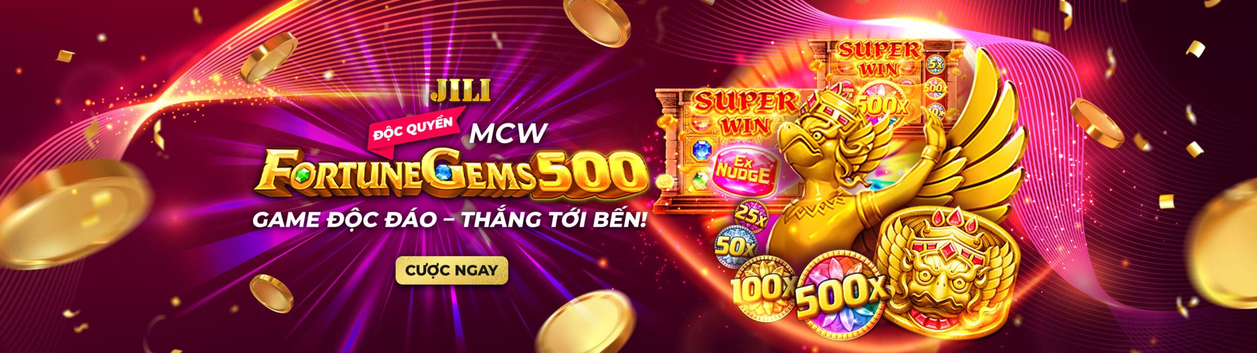 Trò chơi mới độc quyền MCW x JILI Fortune Gems 500